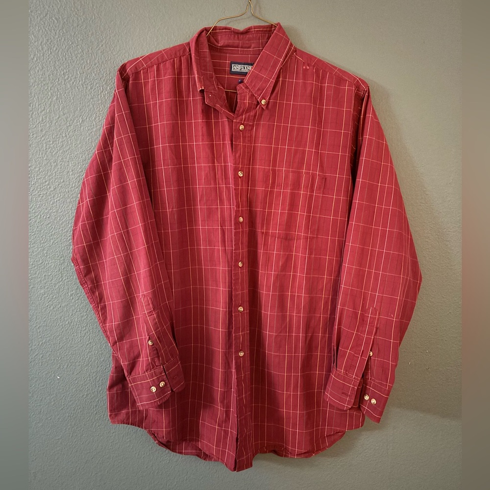 Vintage Lands’ End Button-Down Shirt – size 16.5